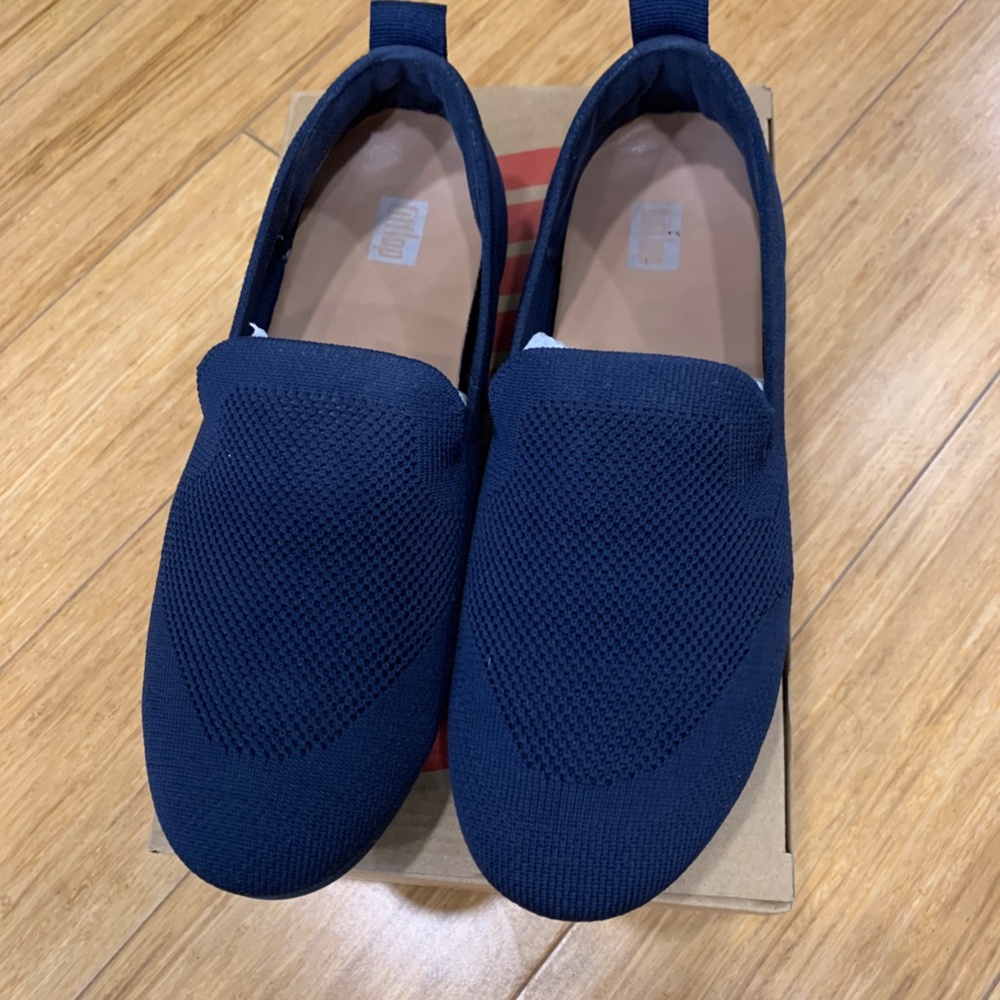 Women Allegro Multi Knit Loafer size 8.5 in Midnight Navy by Fitflop shoes - Picture 2 of 9